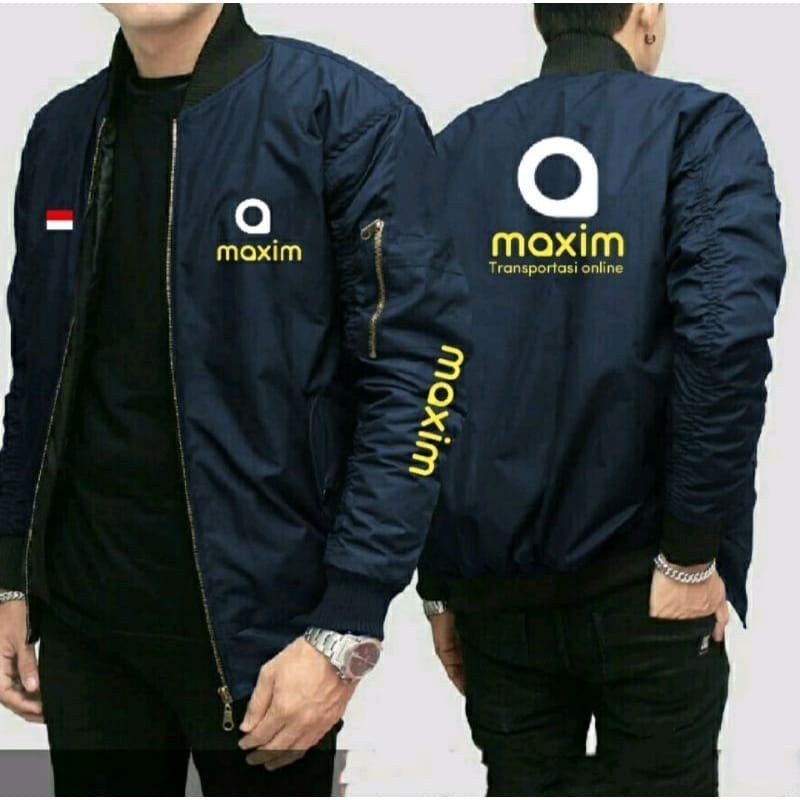 JAKET BOMBER MAXIM  PRIA TERBARU / JAKET CUSTOM JAKET MOTOR / JAKET KOMUNITAS / JAKET DRIVER GOJEEKK