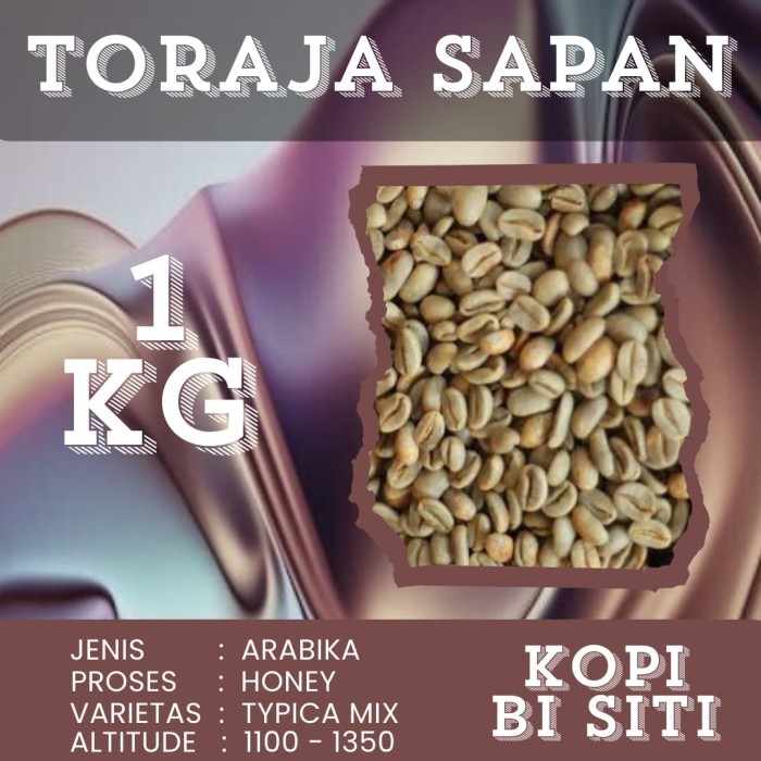 GreenBean Arabika toraja sapan Hooney Proses