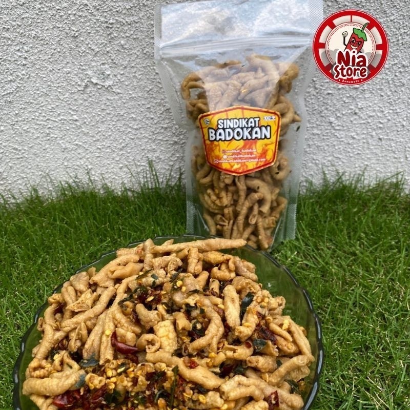 

keripik Usus nia store keripik usus original dan pedas daun jeruk keripik usus daun jeruk usus crispy bayar di tempat