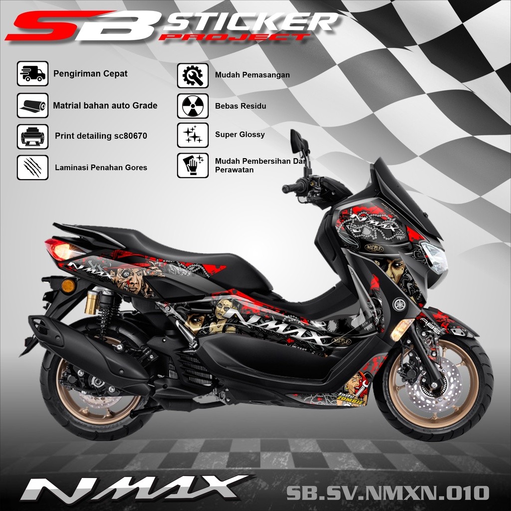 STRIPING NMAX NEW 2021 - STRIPING VARIASI HOLOGRAM  VINIL NMAX NEW 2021