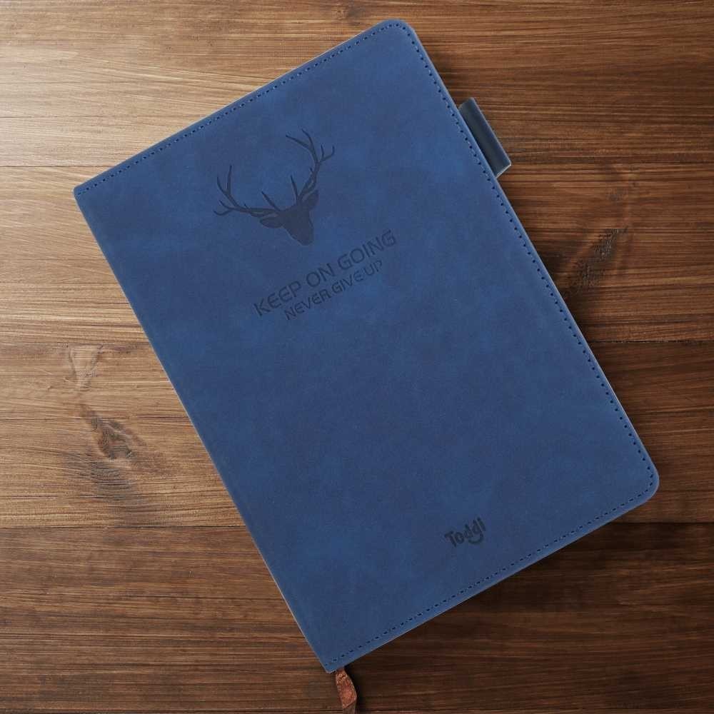 

QNSHP Toddi Buku Jurnal Hardcover Notebook Diary 80 GSM 360 Halaman Grid - CW-5025