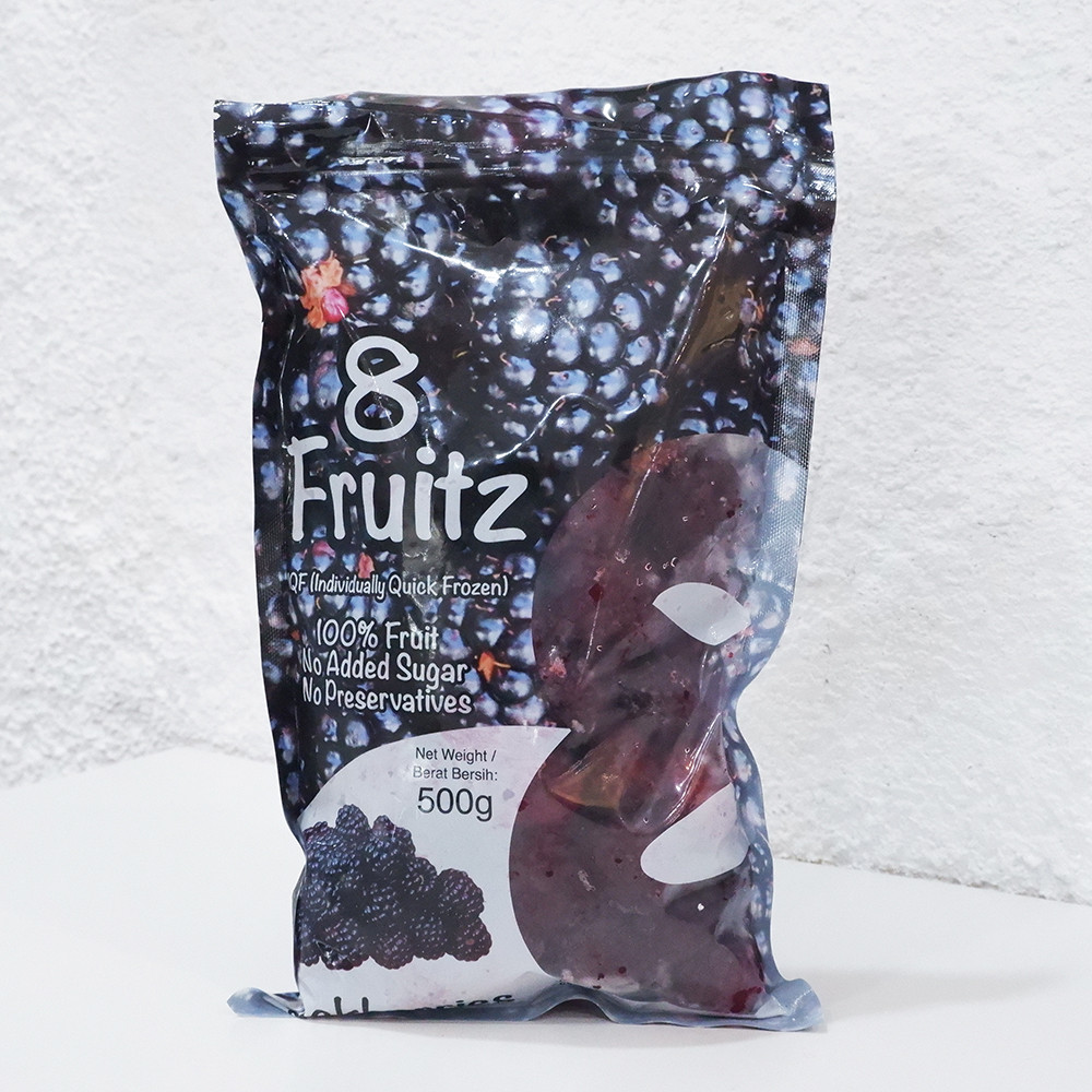 

500G IQF BLACKBERRIES Frozen Buah Blackberry Beku - 8 FRUITZ