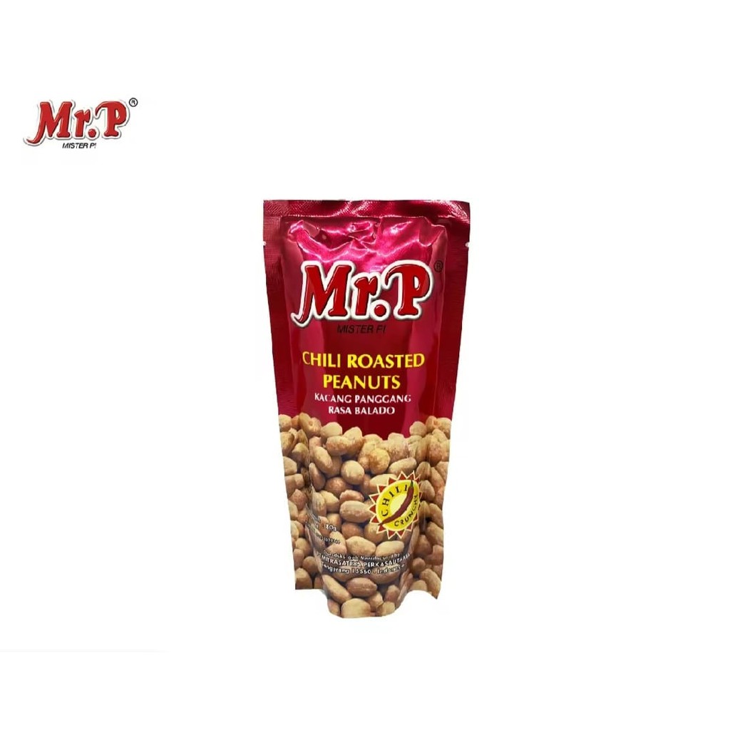 

MR.P Chili Roasted Peanuts 80 Gr | Kacang Panggang Rasa Balado 80 gr