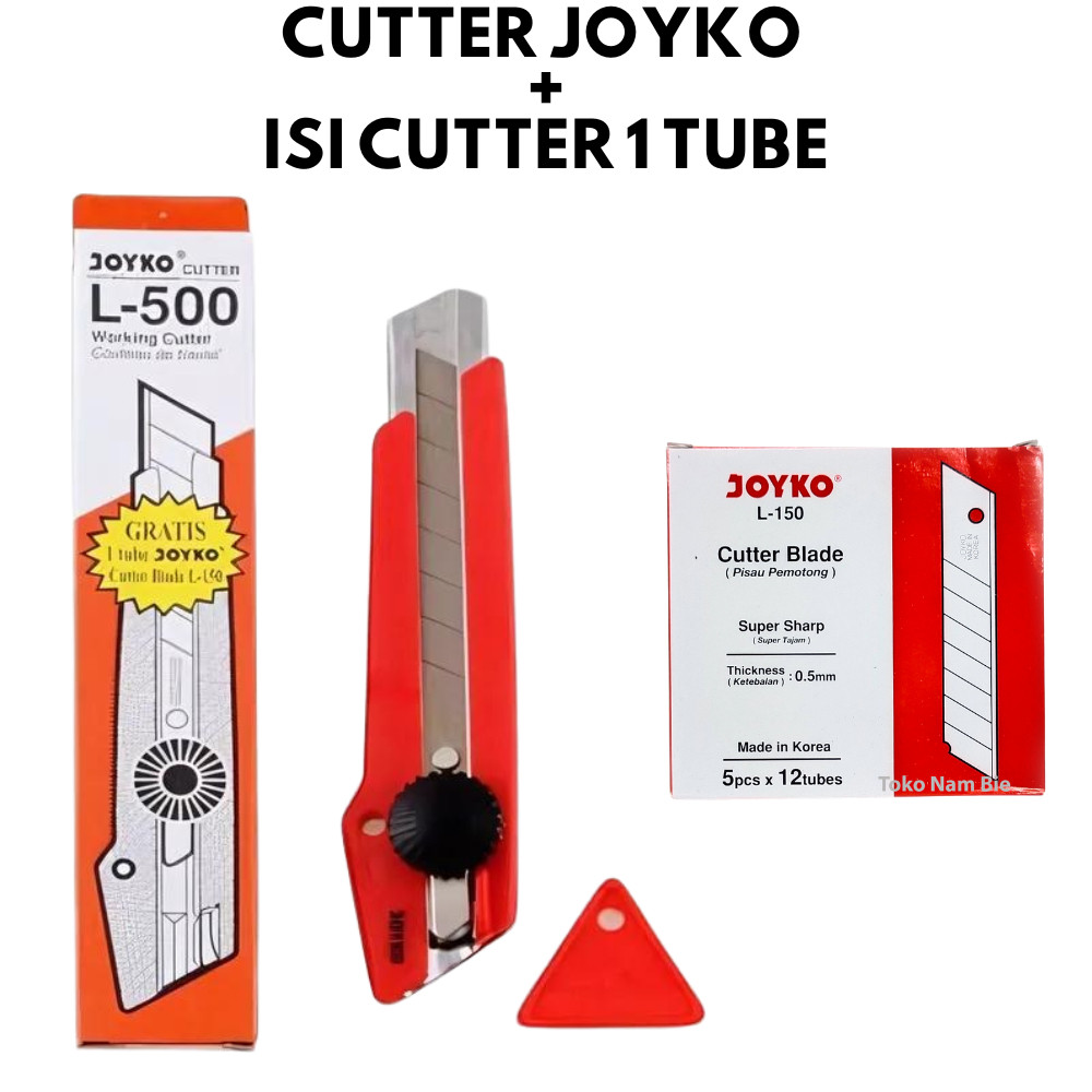 

Cutter Joyko L-500 / Pemotong Kertas & Kardus Besar Refill L-500 Pisau Cutter SQ-L500 Murah