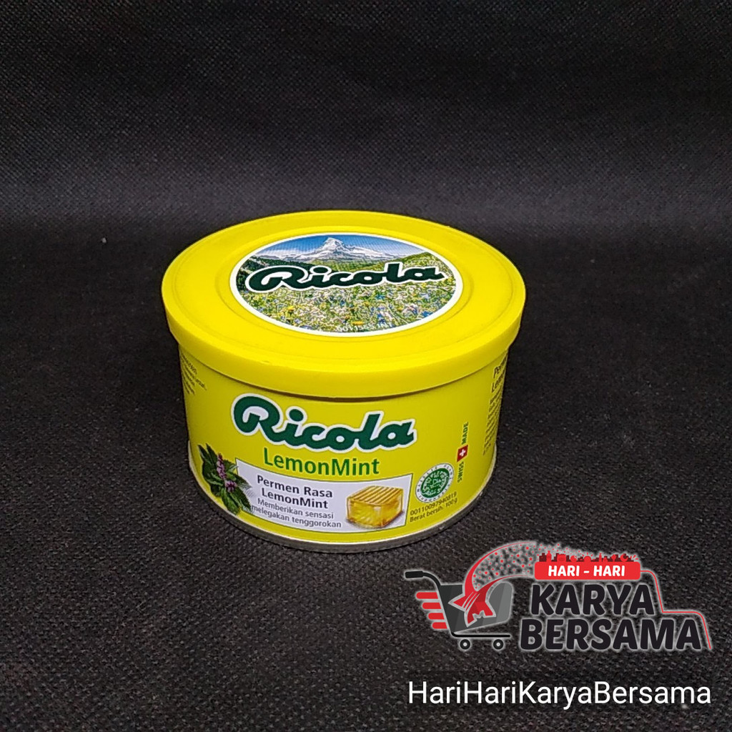 

PERMEN RICOLA LEMON MINT 100GR