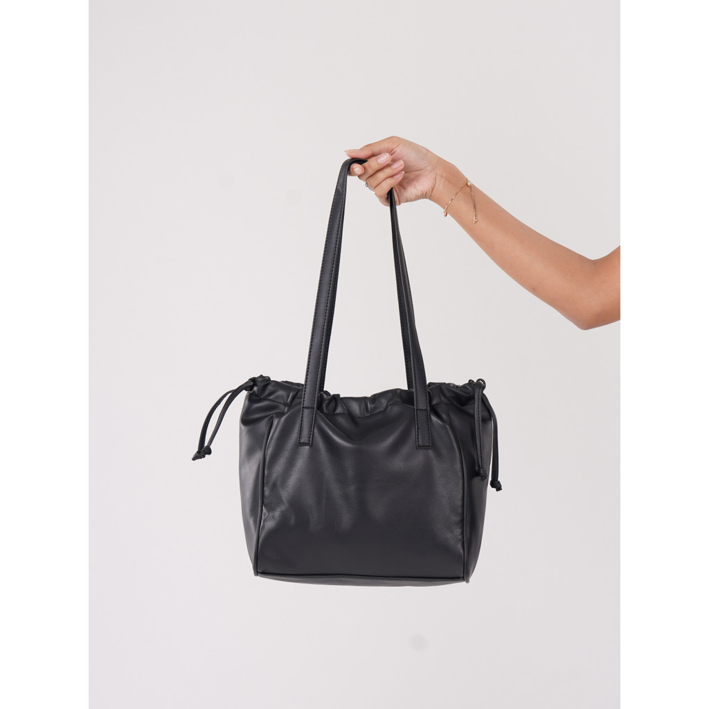Tas Bahu Tote Bag Wanita Serut Tali