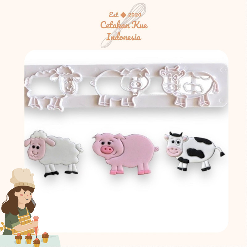 Cookies Cutter / Cutter Stamp Animal Fields