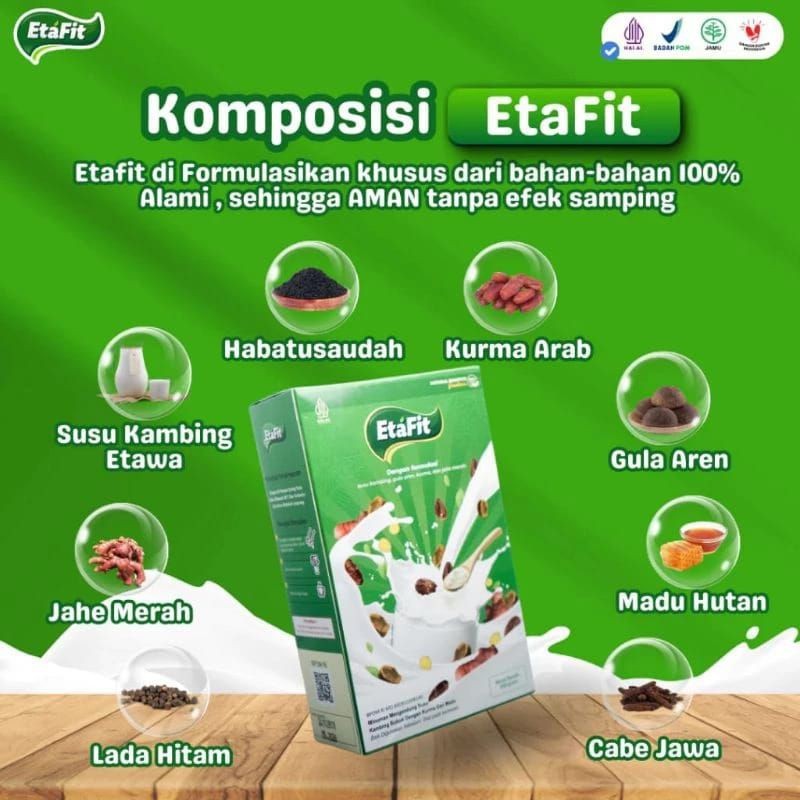 

READY STOCK ETAFIT - Susu Kambing Etawa Untuk Pernafasan Asma Batuk Sesak Nafas Dan Tbc