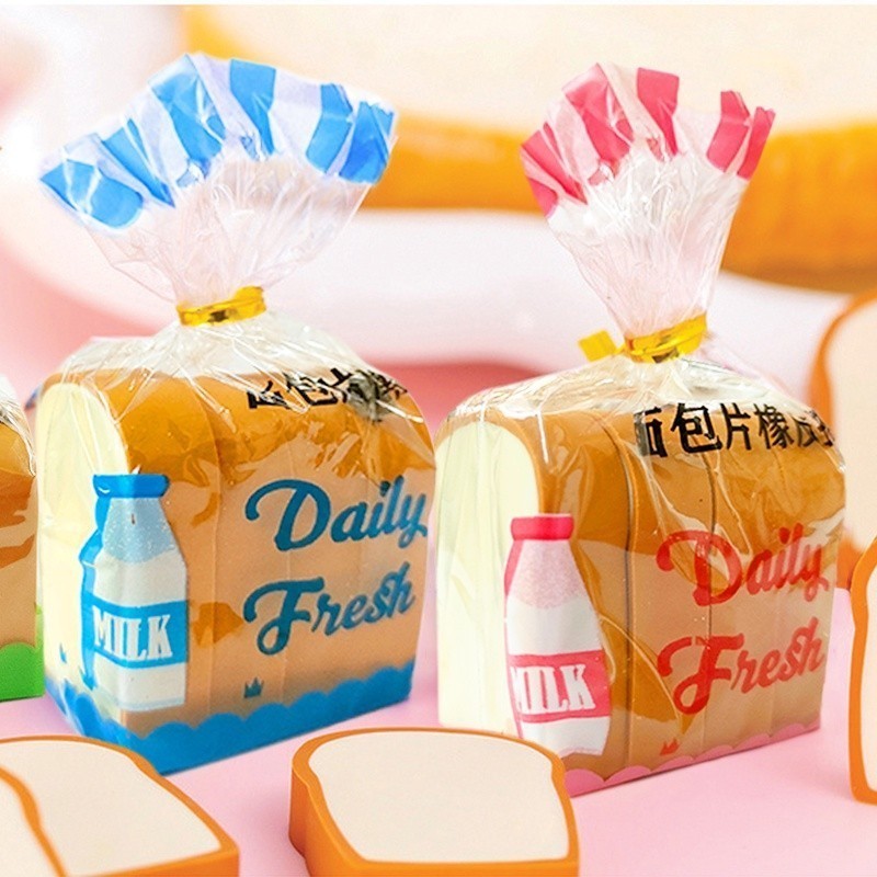 

Penghapus Pensil Karakter Roti Toast Bread Eraser 843