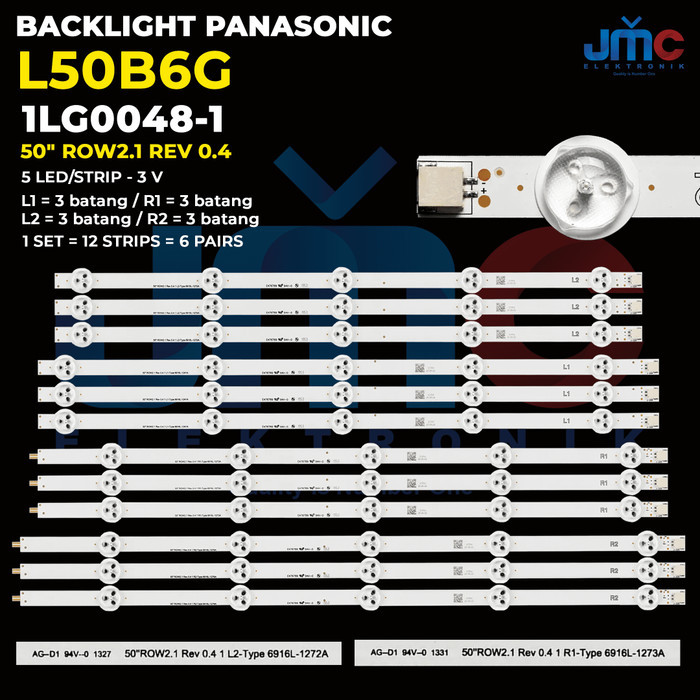 DK23 BACKLIGHT TV PANASONIC 50 Inch TH-L50B6G THL50B6G