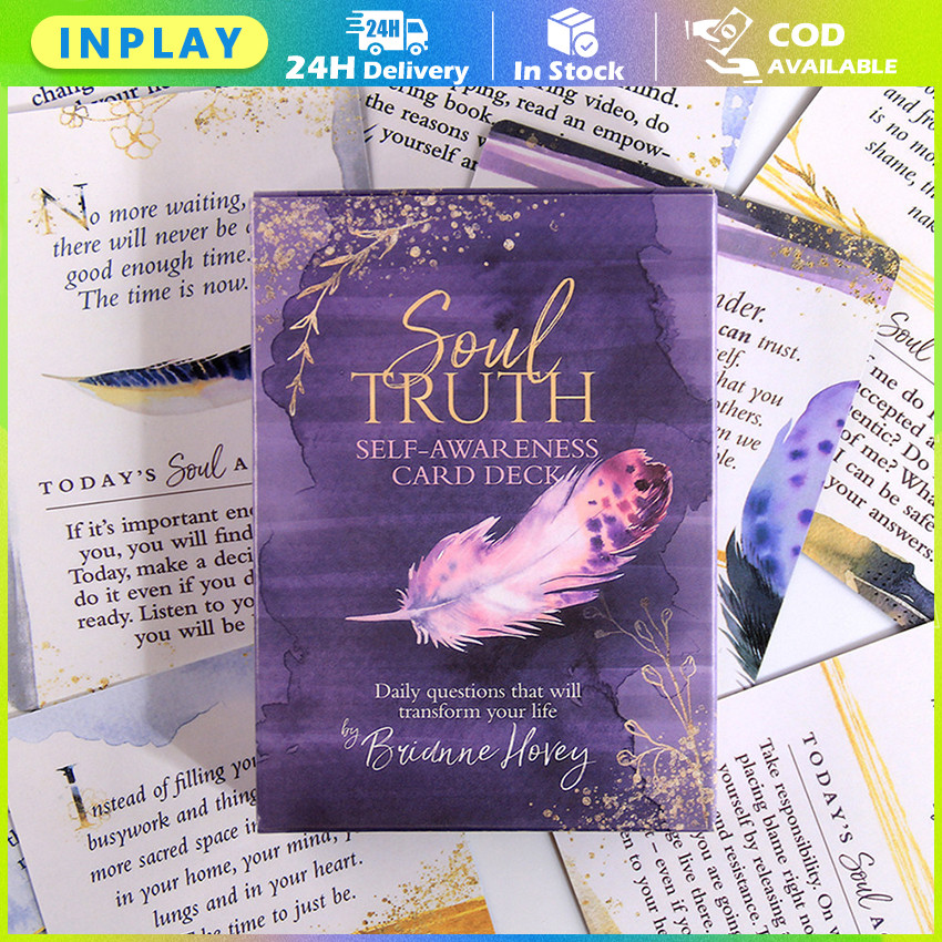 Soul Truth Self Awareness Oracle Cards / Kartu Tarot Psikologi untuk Remaja & Dewasa / 44 Kartu Ener