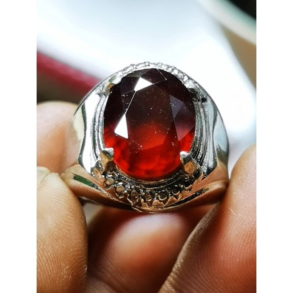 Batu permata natural red garnet