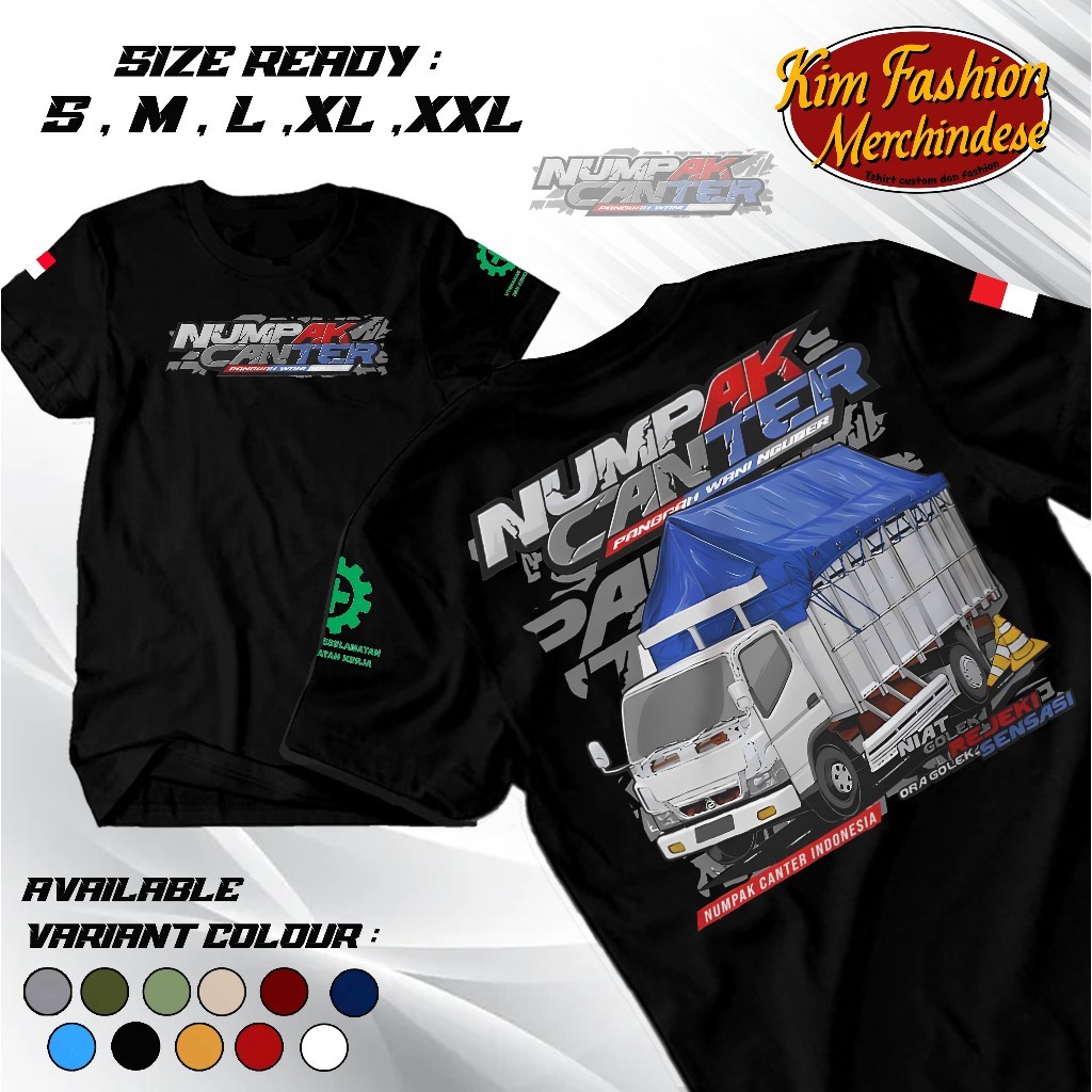 KIM - KAOS TRUCK NUMPAK CANTER - KAOS TRUCK CABE LAOK - KAOS DISTRO - COCOK UNTUK PRIA DAN WANITA - 