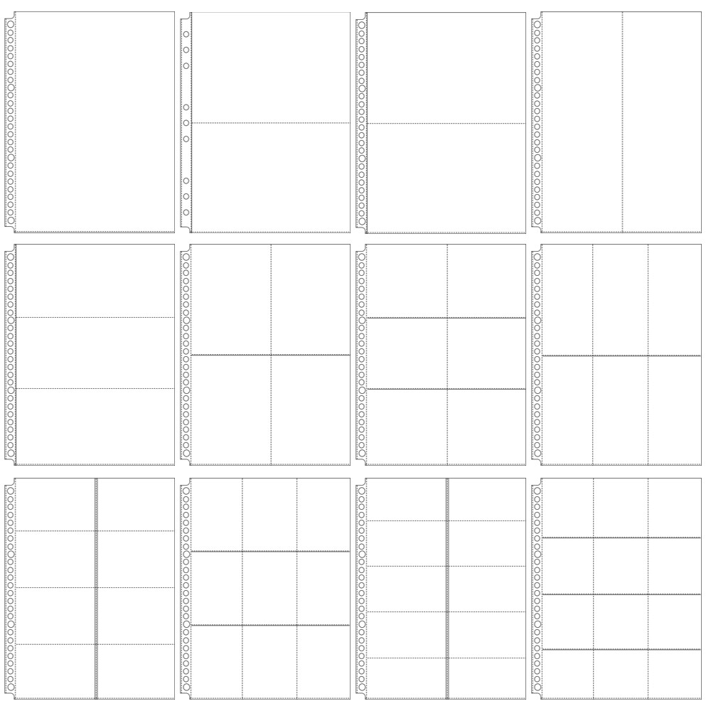 

10 Sheets 9/26 Holes B5 Clear Single Photo Album PP Inner Page Photocard Binder Refill Scrapbook Photo Card Coin Storage Book