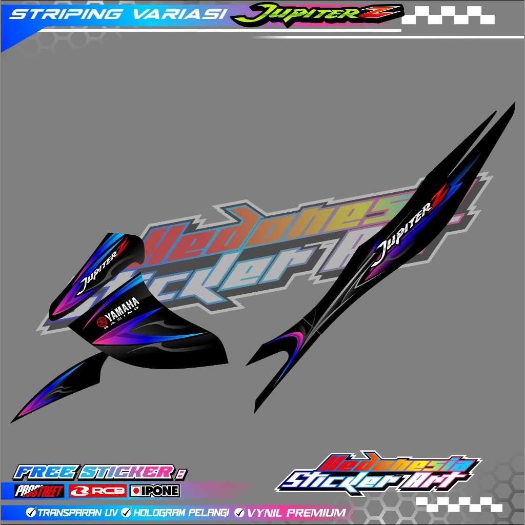 Sticker Striping Jupiter Z Burhan / Sticker List Variasi Motor Jupiter Z Burhan