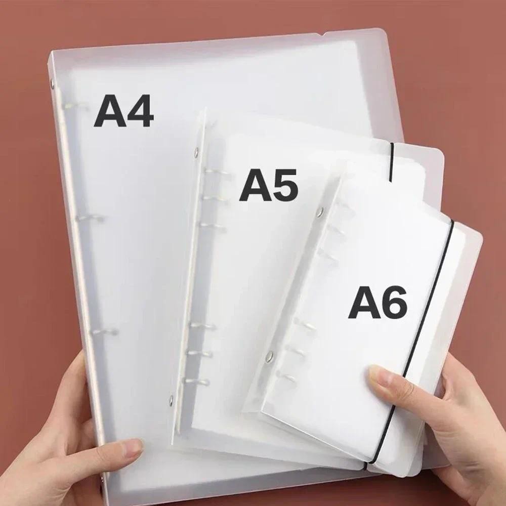 

A5 A6 A7 Matte Loose-leaf Binder Ring New Diary Notebook ide Cover Collection Photo Planner Stationery Office Supplies