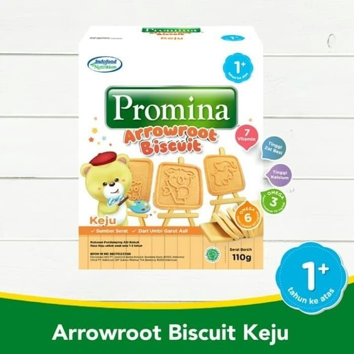 Promina Arrowroot Biskuit Keju - Biskuit Anak