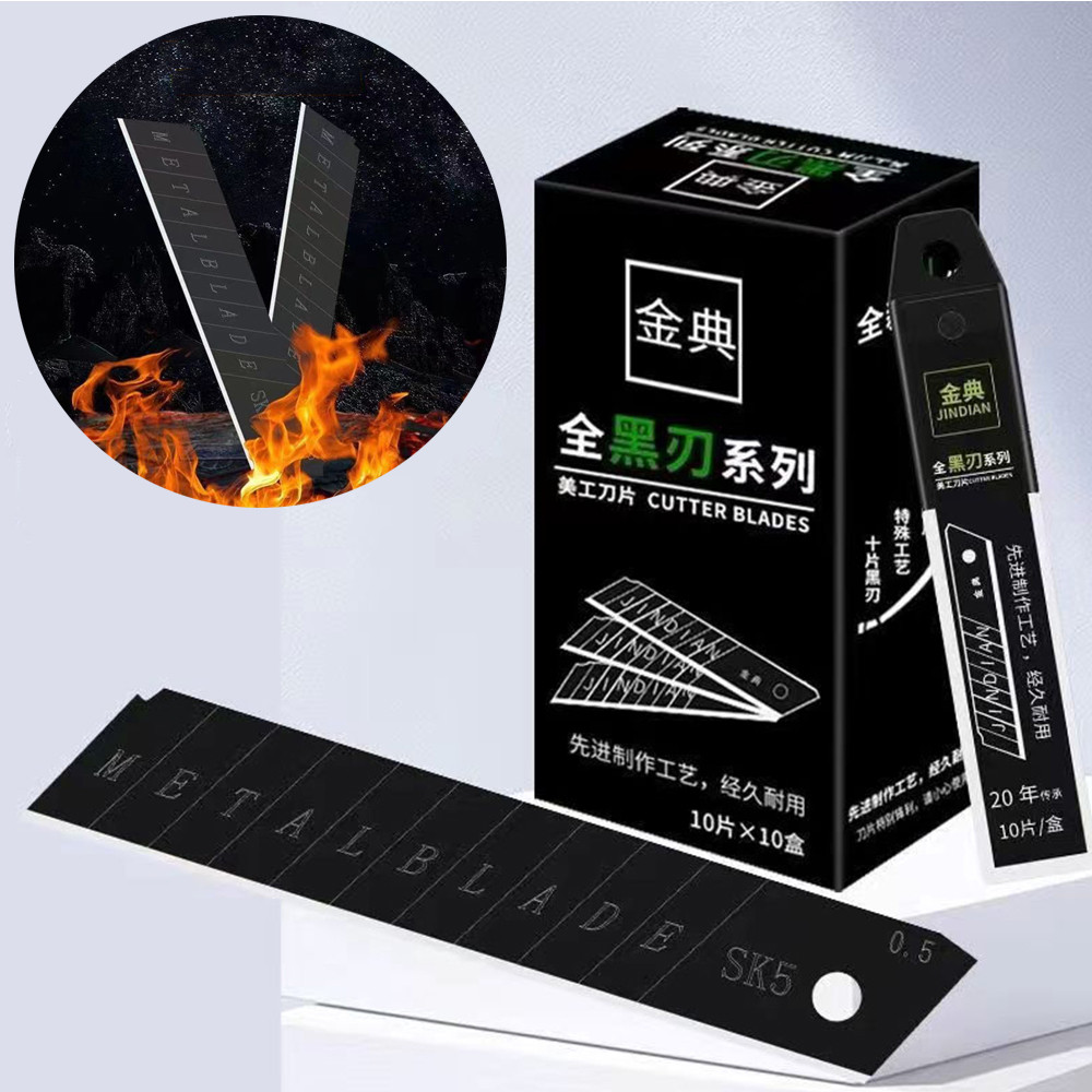 

10Pcs Snap-off Cutter Snap Off Parcel Handicraft Slide Package Office Blade Knife 9MM/18MM Paper Art Box Open Craft Stationery