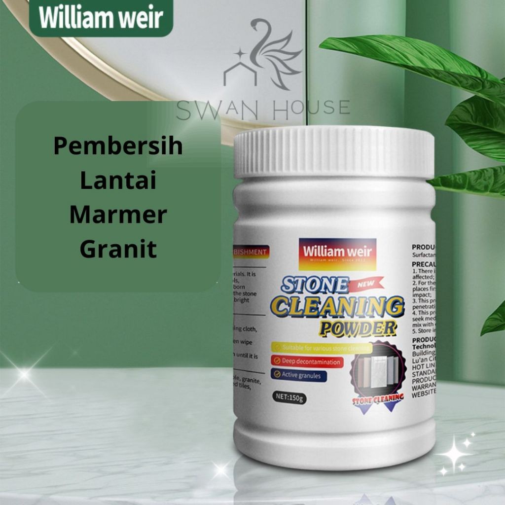 WLWE Pembersih Kerak & Pengkilap Granit Marmer 150 Gram - Pembersih Lantai / Pembersih Marmer / Sabu