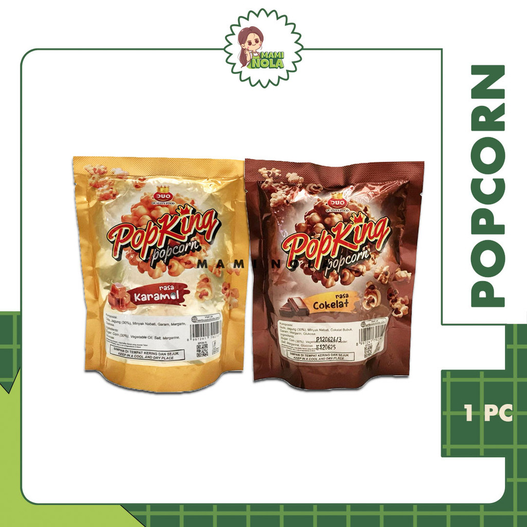 

POPKING - Popcorn Duo 30gr Karamel dan Coklat