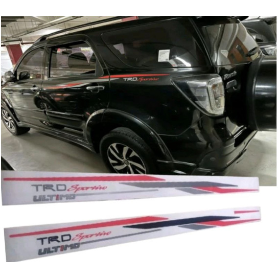 Stiker TRD Sportivo Rush Terios Sticker TRD Sportivo Ultimo Universal Premium Quality