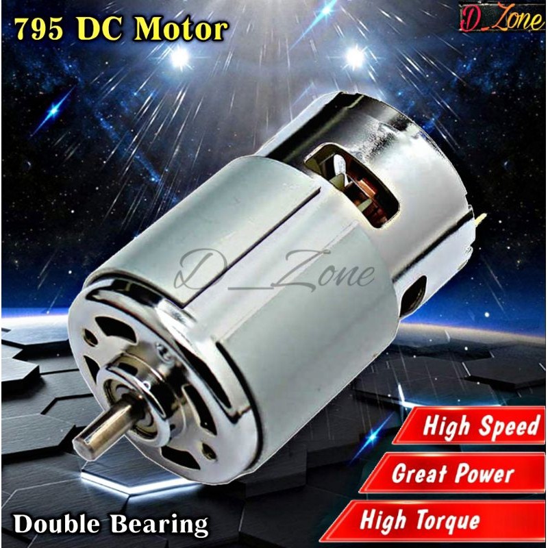 Dinamo 795 DC Motor 12V High Speed Torsi Besar Dinamo Bor Rakitan