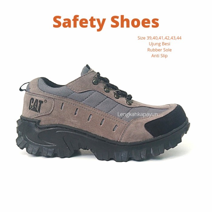 Sepatu Septi Murah Keren Boots Pria Safety Caterpillar Bandung Terbaru - 38Dijamin Ori