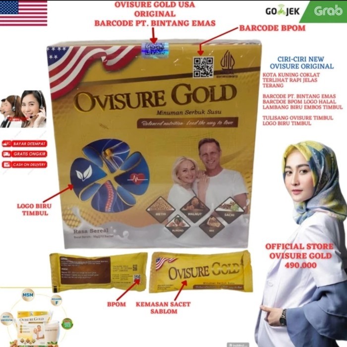 

[[PROMO]]BEST SELLER OVISURE GOLD MILK SUSU KESEHATAN TULANG PERSENDIAN & SYARAF KEJEPIT