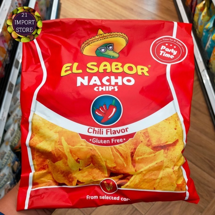 

EL SABOR NACHO CHIPS Chili Flavor Gulten Free 225 gr
