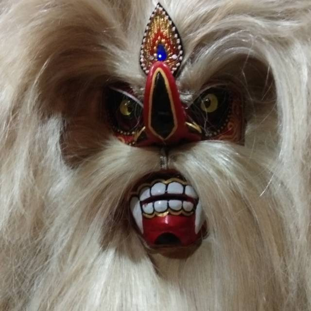 DISKON  Bujang Ganongan Bahan Rambut Sintesis / Topeng Bujang Ganongan