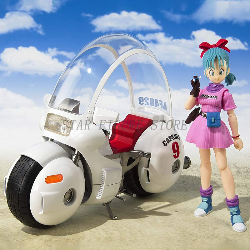 SHF Dragon Ball Adventure Action Figure Bulma's Motorcycle Hoipoi Capsule No. 9 Figurine Childhood G