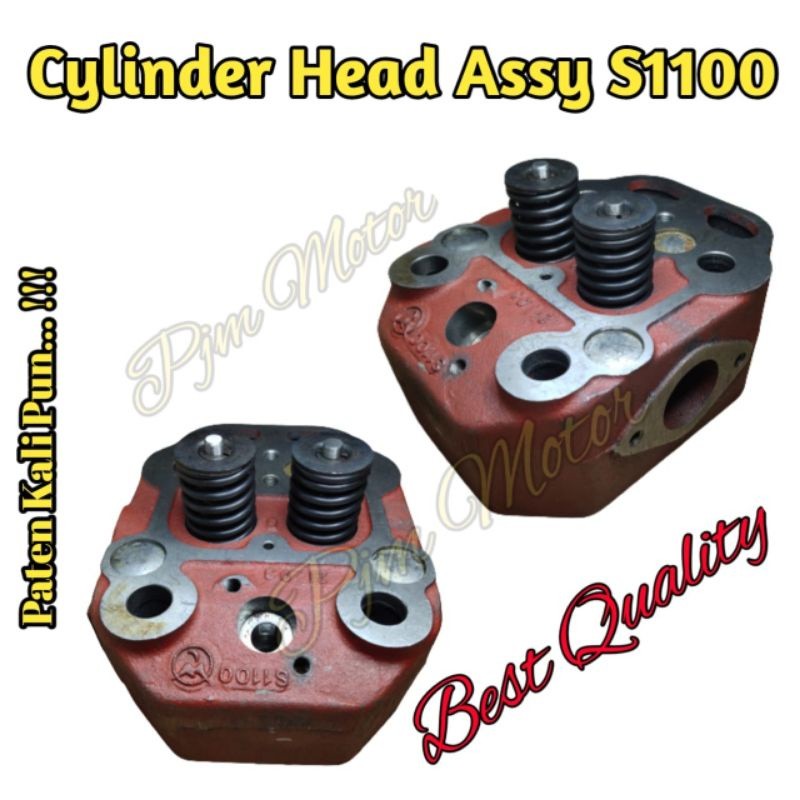 

S1100 Cylinder Head Assy Deksel Komplit Mesin Pengerak diesel 16Pk 16hp amplas