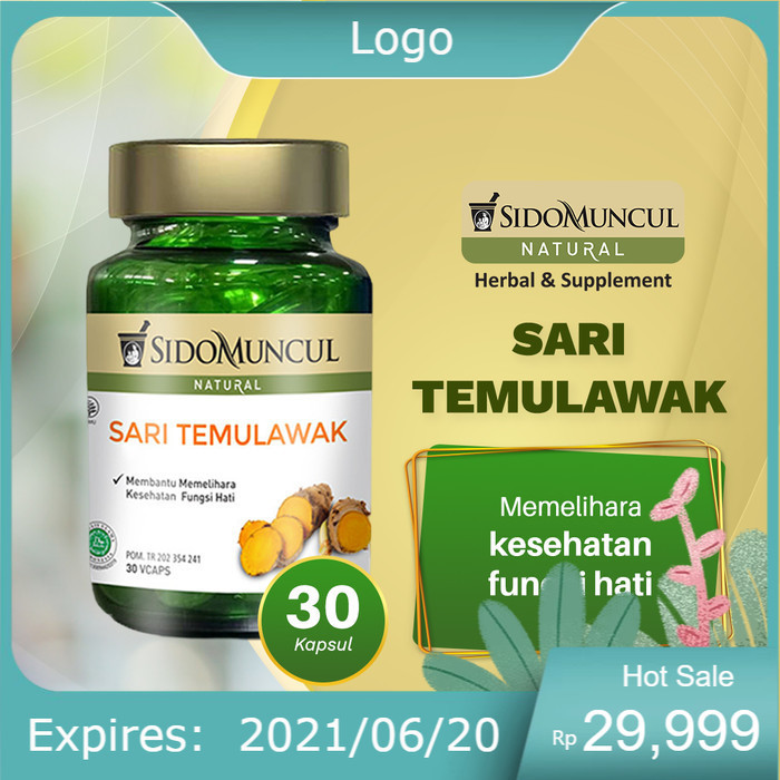 

Sido Muncul Natural Sari Temulawak 30 Kapsul