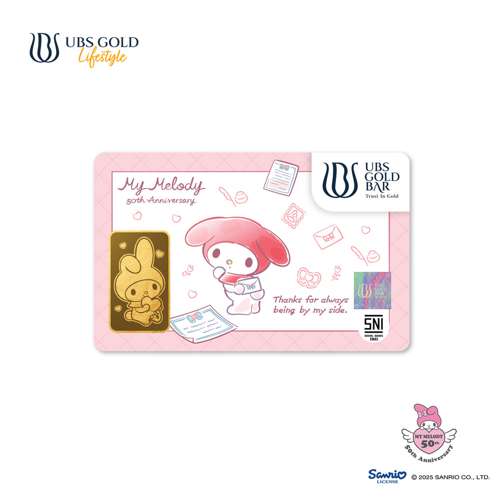 UBS Gold Logam Mulia Sanrio My Melody Love 5 Gr