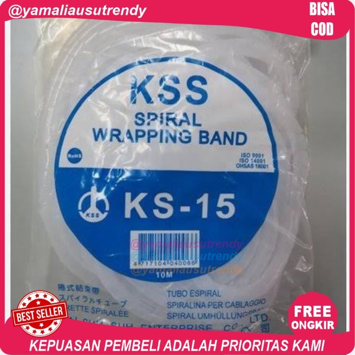 Spiral wrapping Kabel KSS KS-15 - Hitam
