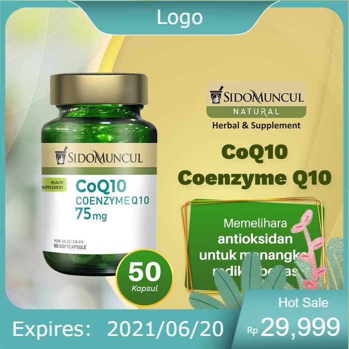 

Sido Muncul Natural CoQ10 Coenzyme Q10 Soft Capsule 50'k