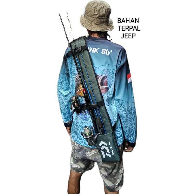 PROMO/ tas pancing joran casting panjang 75cm tas multifungsi