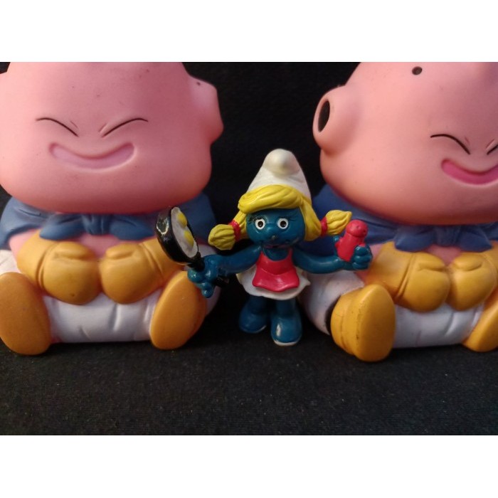 smurf shcleich vintage figure cooking smurfin rare 1982 loose