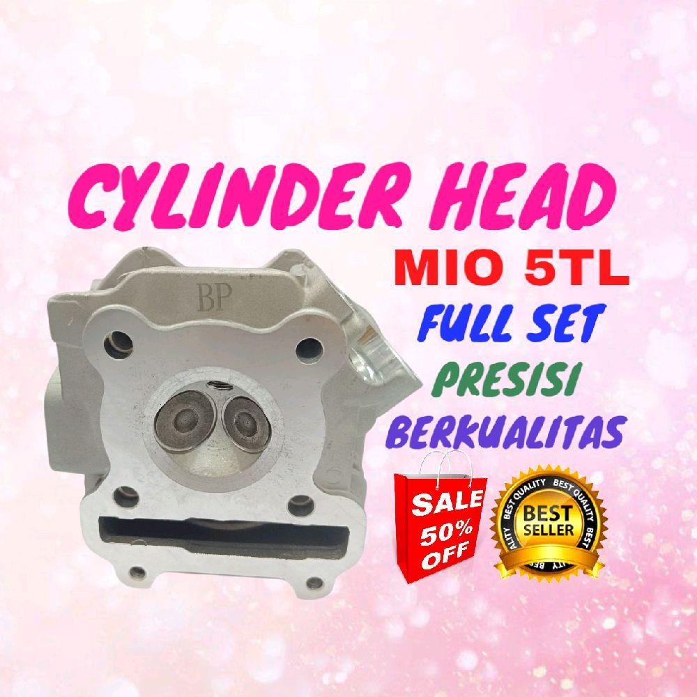BLOK HEAD MIO 5TL KOMPLIT FULL SET CYLINDER HEAD MIO 5TL FULL SET