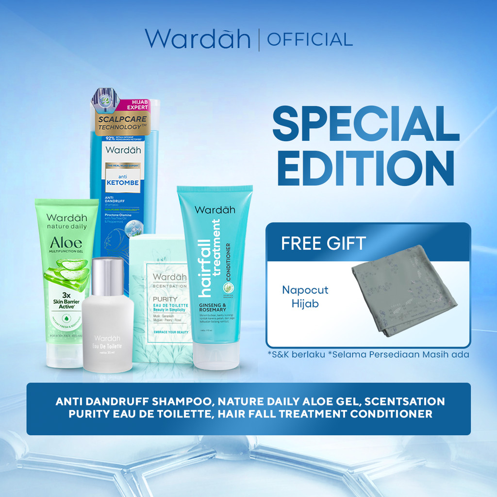 Wardah Dermascalp Special Edition Free Napocut Hijab