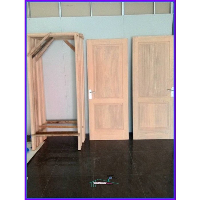 1 Set Kusen Pintu Kamper + Daun Pintu/Kusen Pintu Kayu Kamper Set
