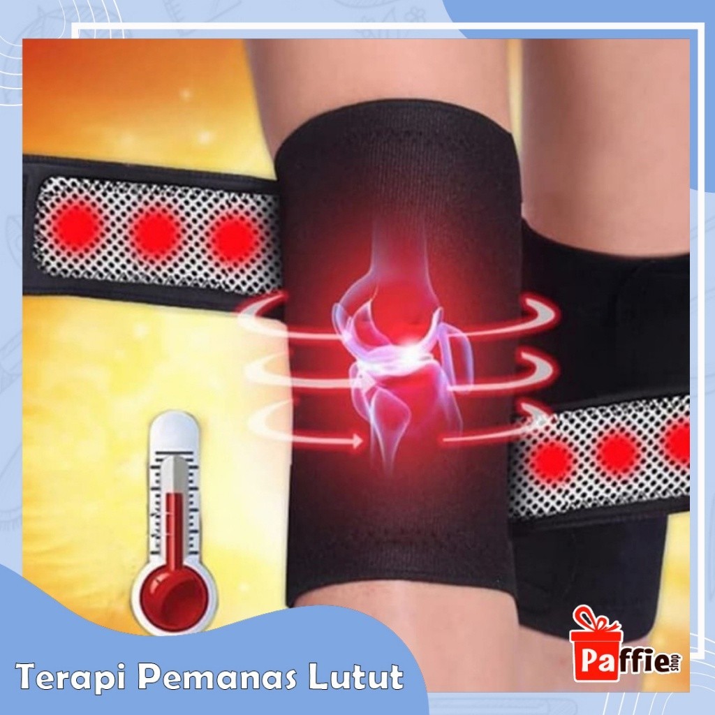 ME80 Terapi Medis pemanas lutut magnetic sabuk tourmaline lutut kesehatan knee pad terapi orang tua 
