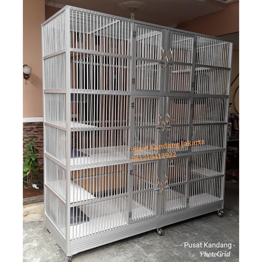 kandang kucing 6 kamar