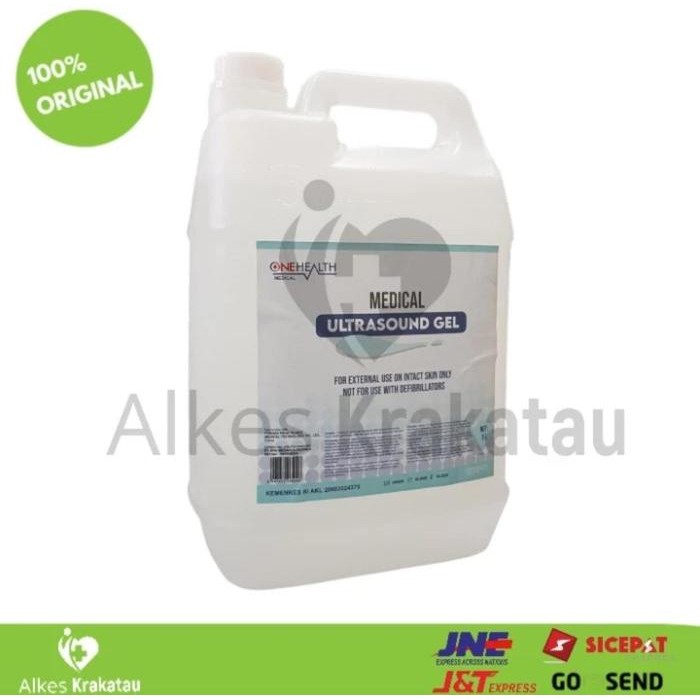 Ultrasound Gel OneHealth 5 Liter / Jelly USG 5 L - Putih