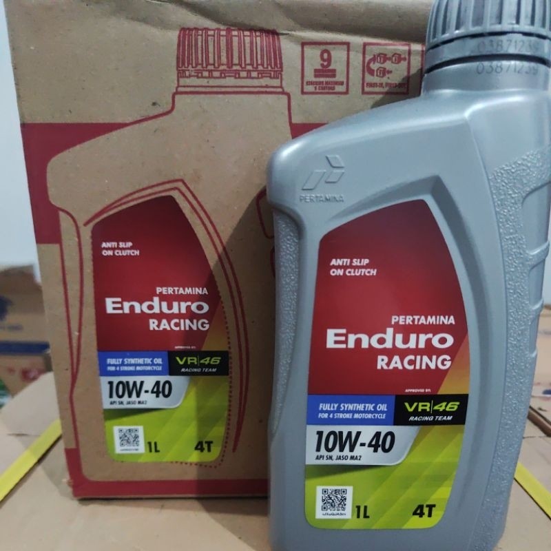 Enduro racing 1 liter.. Oli enduro racing 1 dus 6 botol