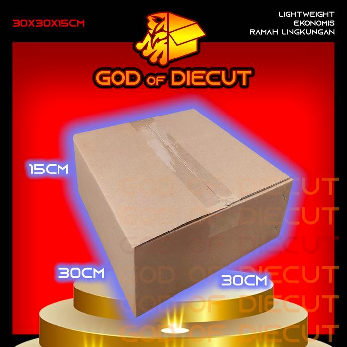 

30x30x15 cm kardus box kotak karton packing barang polos baru
