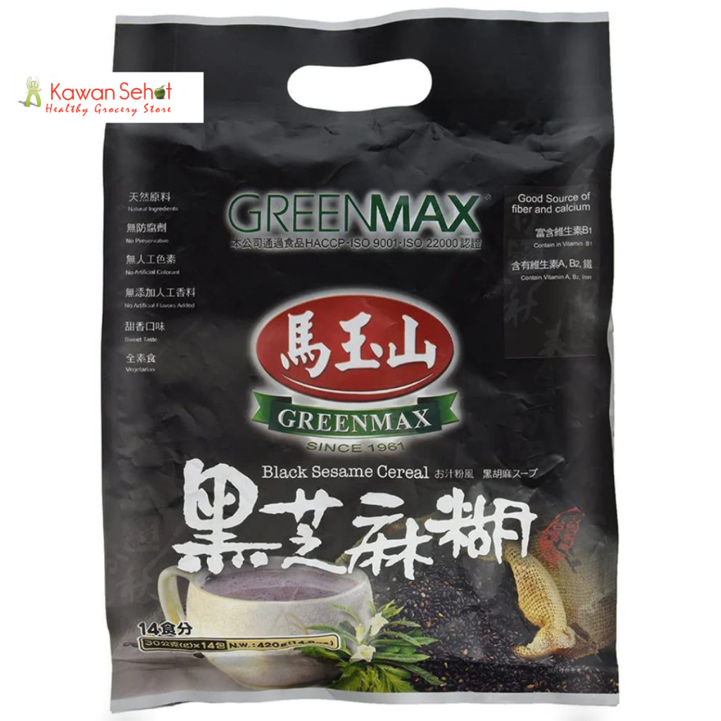 

Greenmax Black Sesame Cereal | Minuman Sereal Wijen Hitam