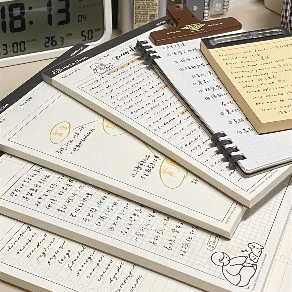 

30 Lembar Notepad Korea Catatan Note LEARNING AGENDA Cornell Ukuran B5 Memo Aesthetic