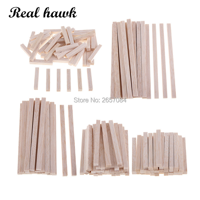 

8x8mm long 50/80/100/130/150mm Square Balsa Wood Stick Wooden Dowel Rod Block for Kids Model Making Ornaments DIY