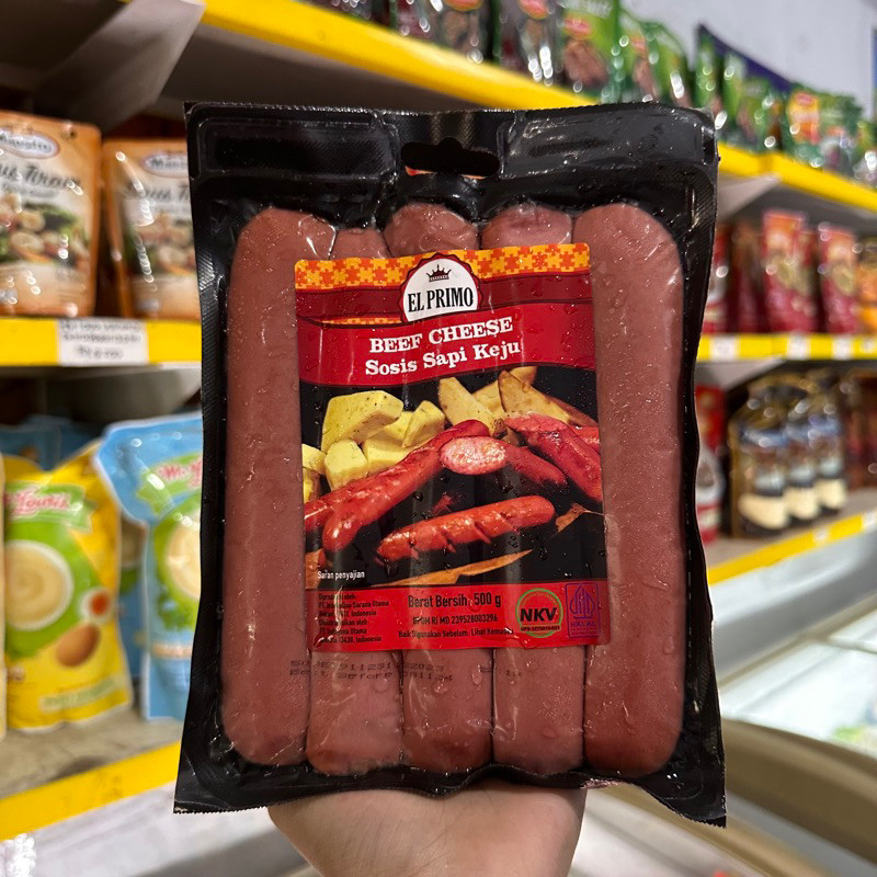 

Terlaris viral EL PRIMO sosis keju 500g ( KHUSUS PULAU JAWA SAJA)
